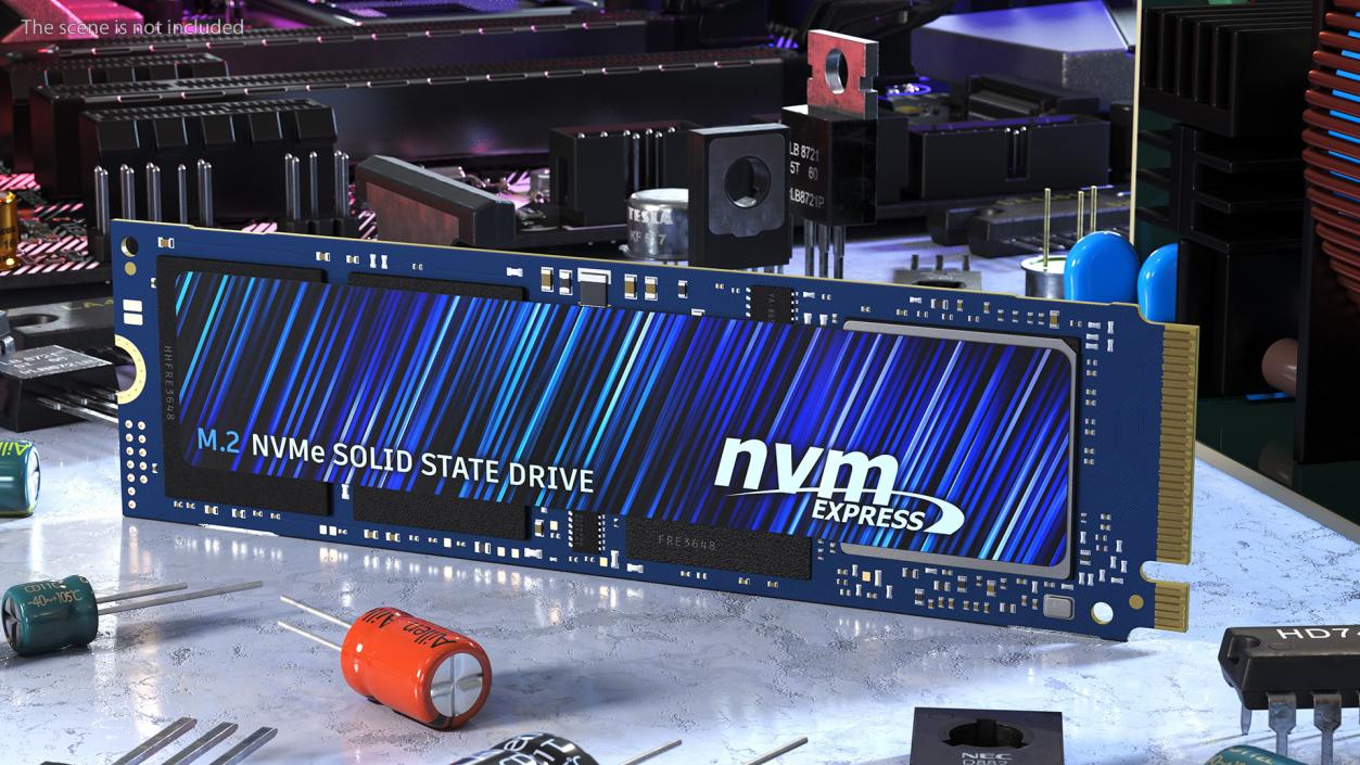 3D M2 NVMe SSD Blue 2 TB