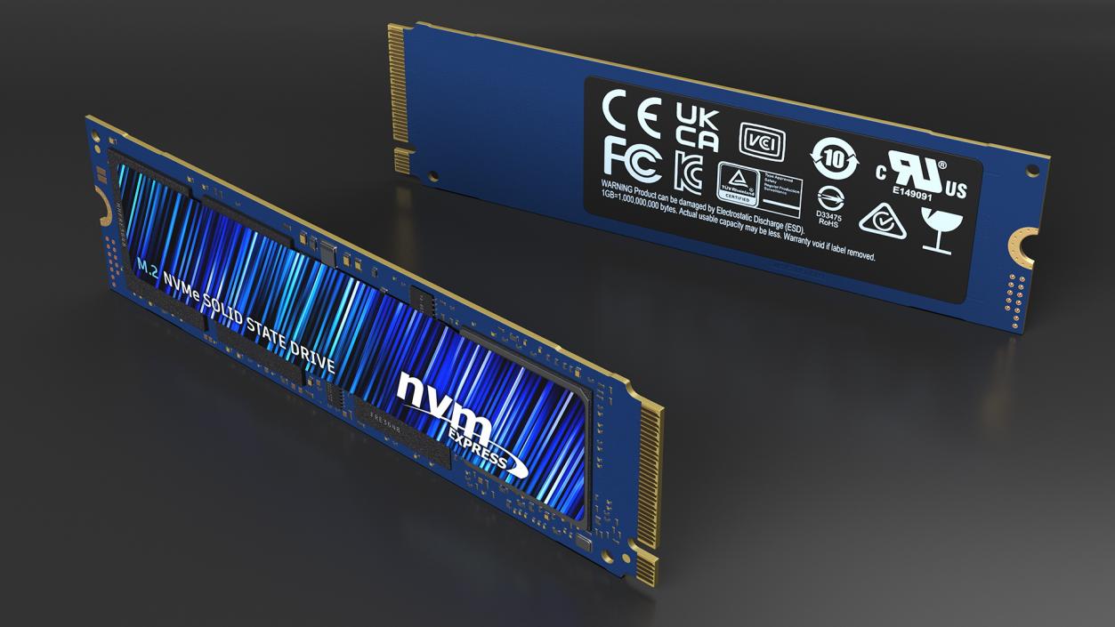 3D M2 NVMe SSD Blue 2 TB