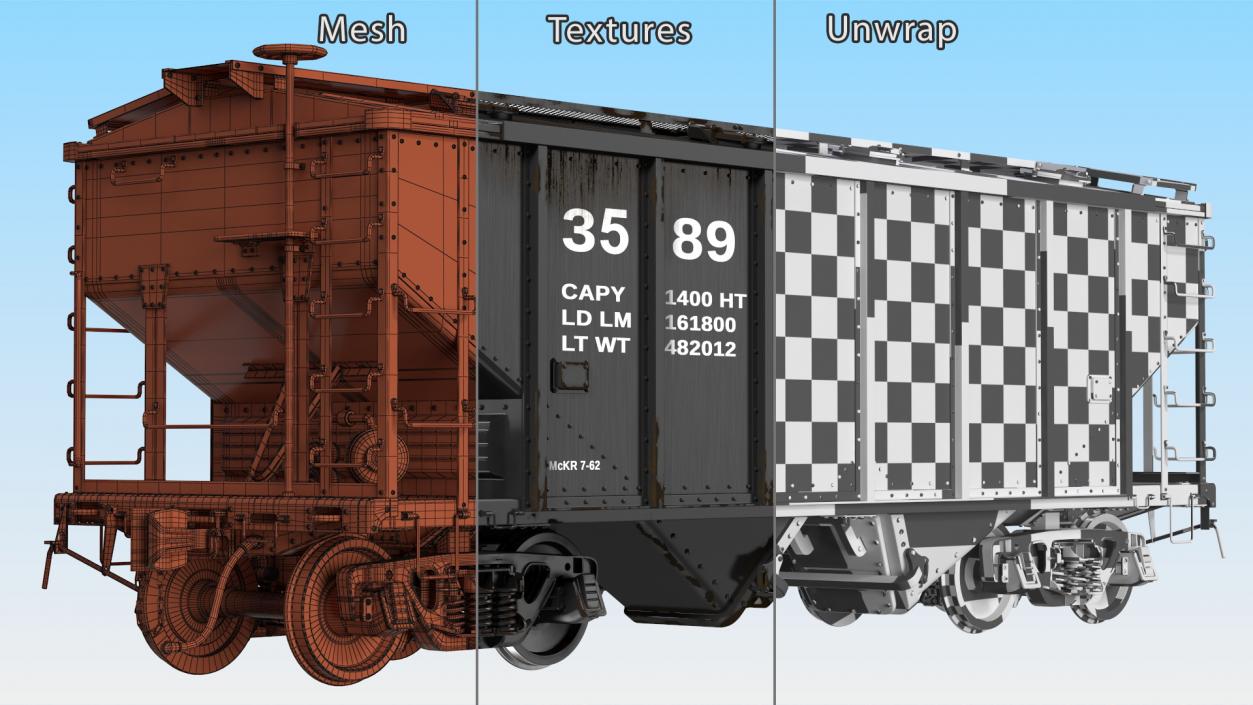 Two Bay Covered Hopper 3D