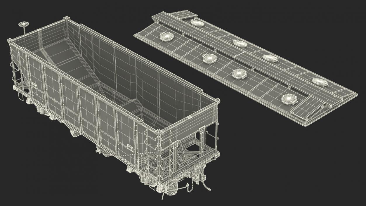 Two Bay Covered Hopper 3D