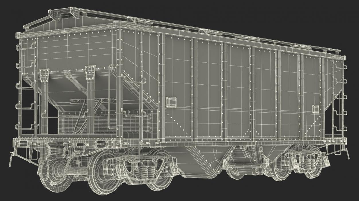 Two Bay Covered Hopper 3D