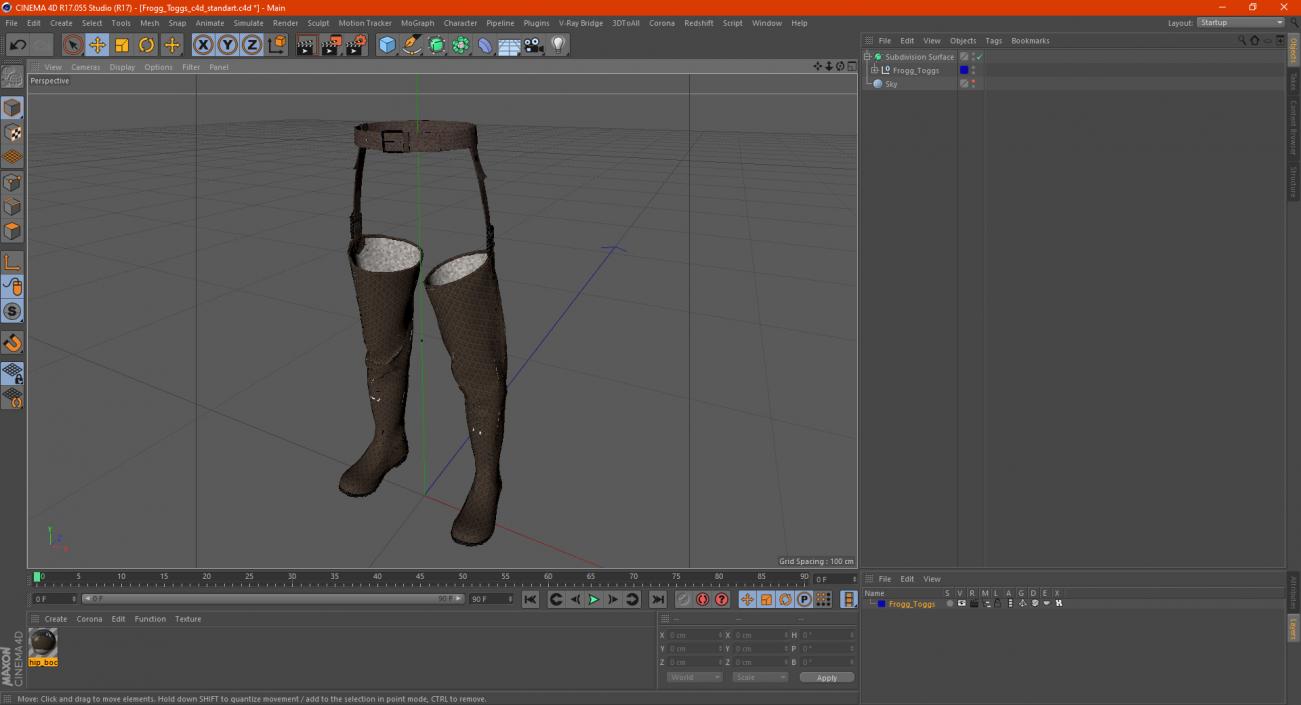 3D model Frogg Toggs Hip Boot