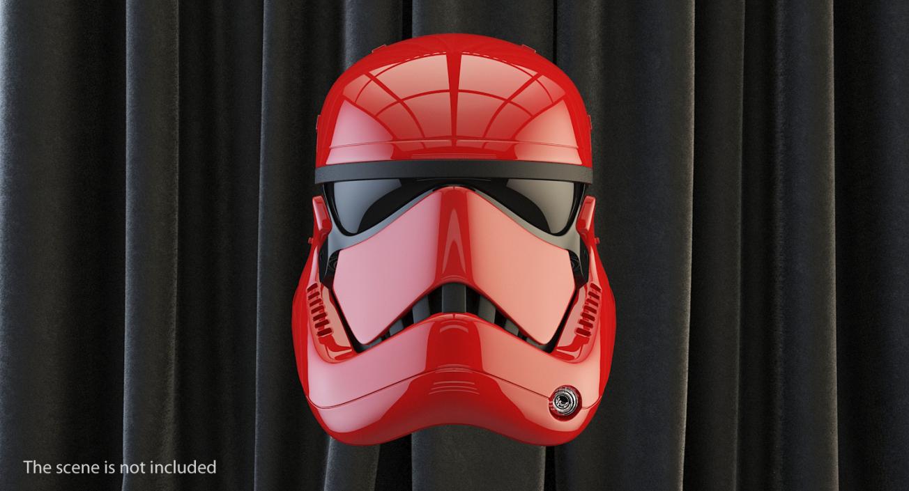 3D Stormtrooper Helmet Red model