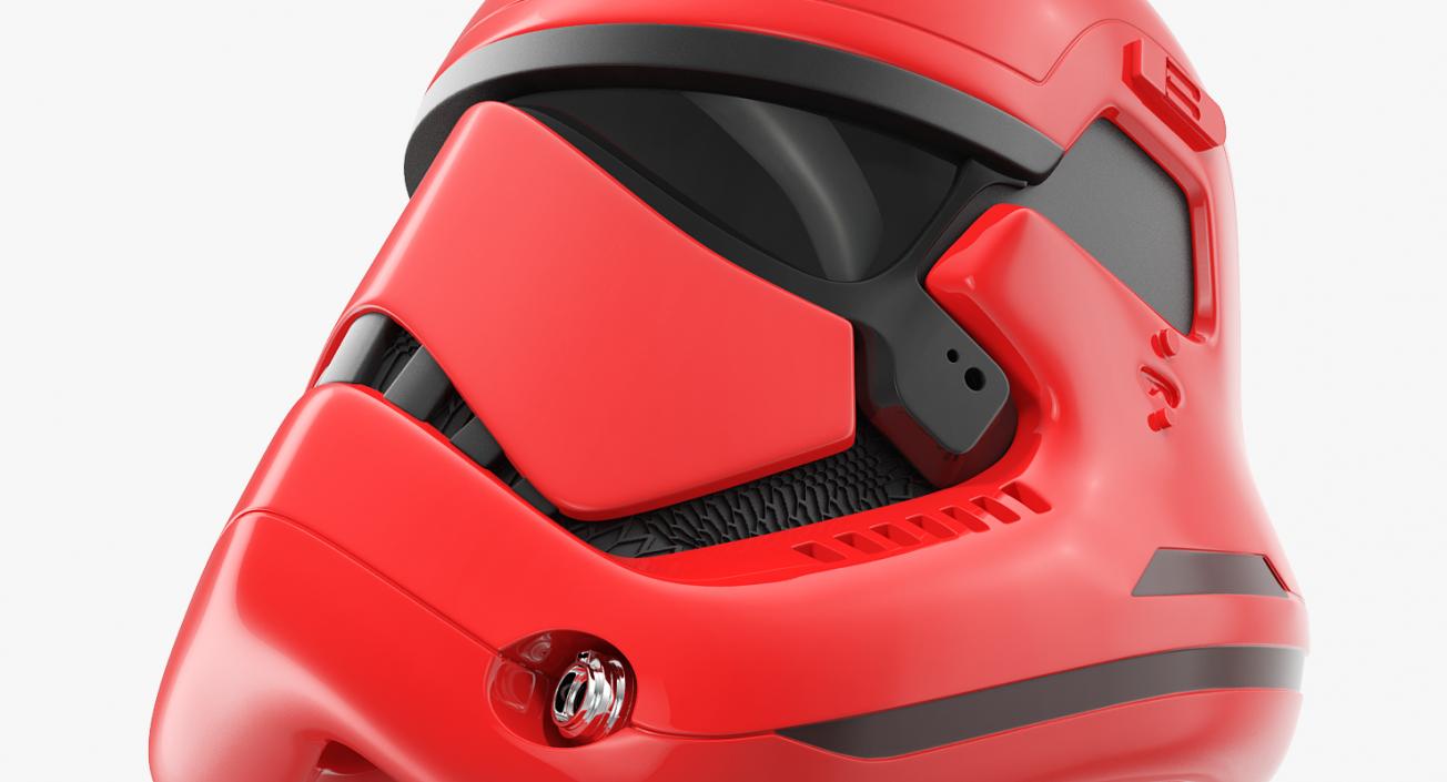 3D Stormtrooper Helmet Red model