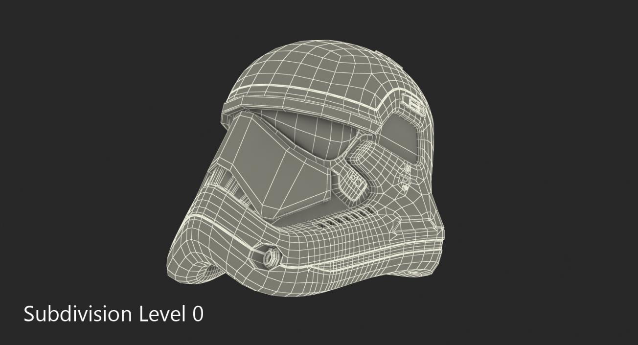 3D Stormtrooper Helmet Red model