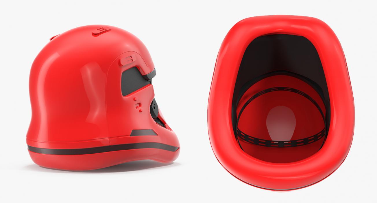 3D Stormtrooper Helmet Red model