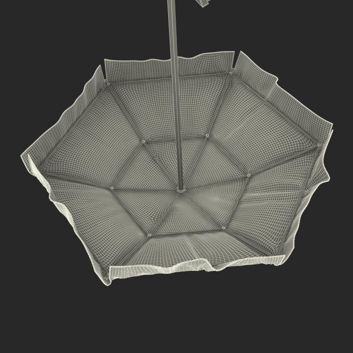 Lifeguard Chair with Umbrella 3D model