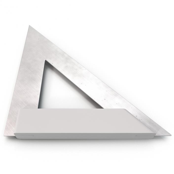 3D model Steel Triangle Ruler