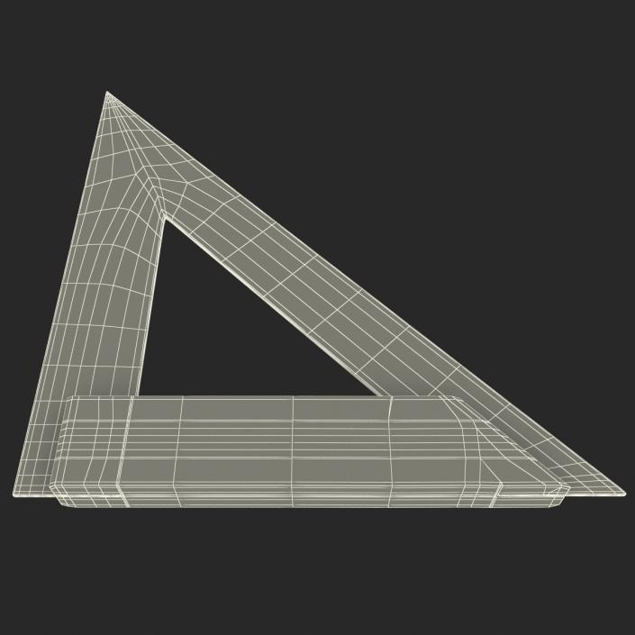 3D model Steel Triangle Ruler