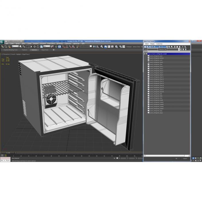 Superconductor Refrigerator Avanti 3D model