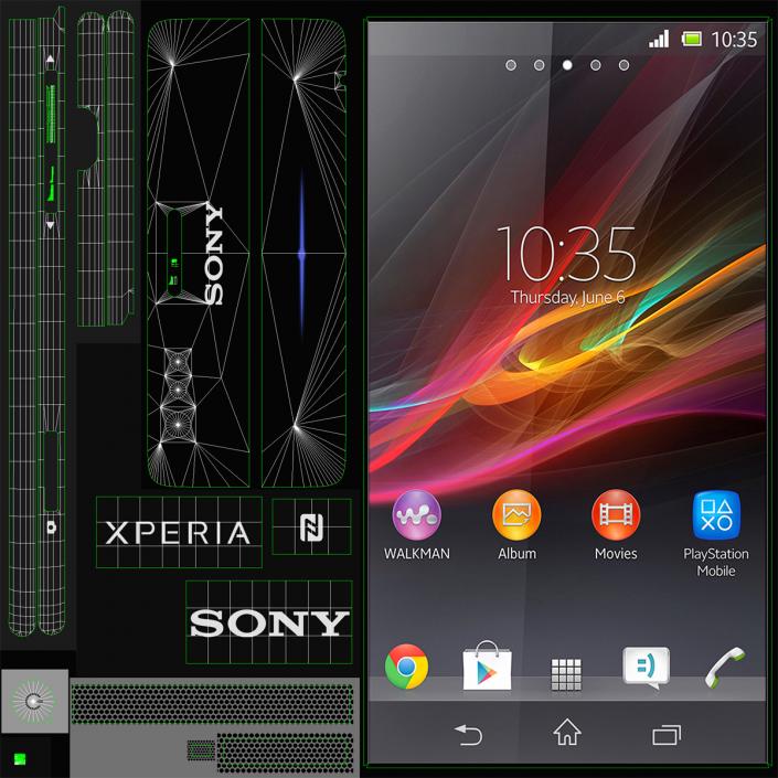 Sony Experia M Dual 3D model