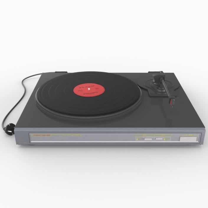 Retro Turntable 2 3D