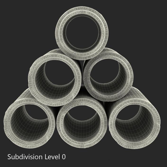 3D Concrete Pipe model