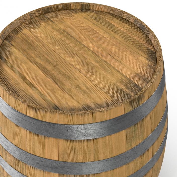 3D Wooden Barrel model