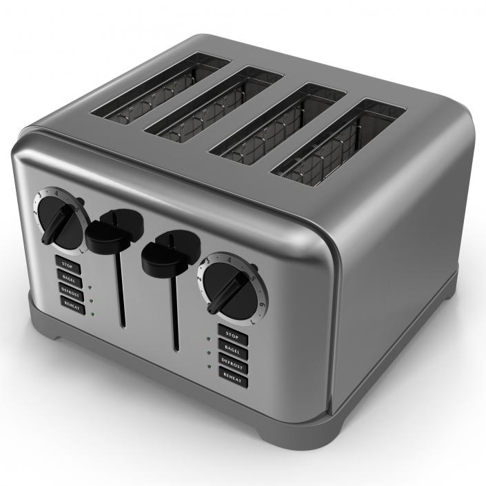 3D model Toaster 4 Slice