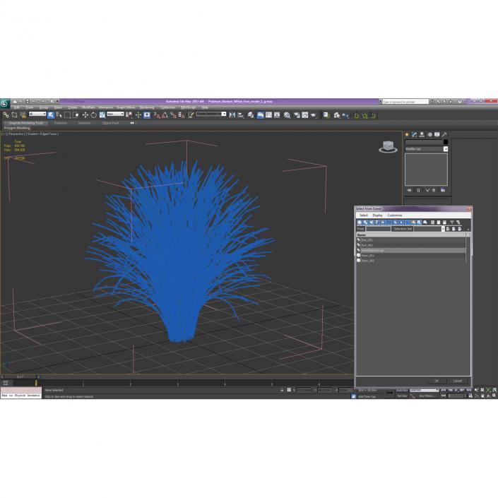 3D model Psilotum Nudum Whisk Fern