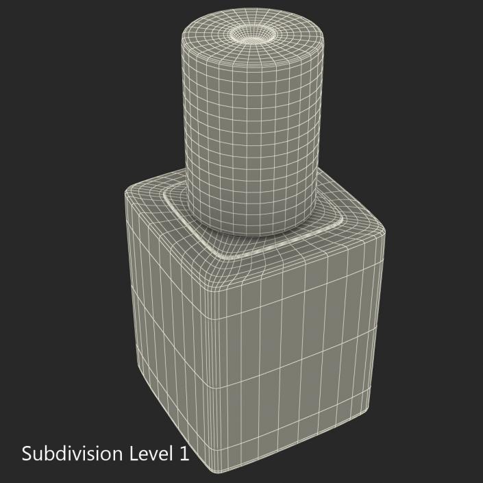 Fingernail Polish Bottle 3D model