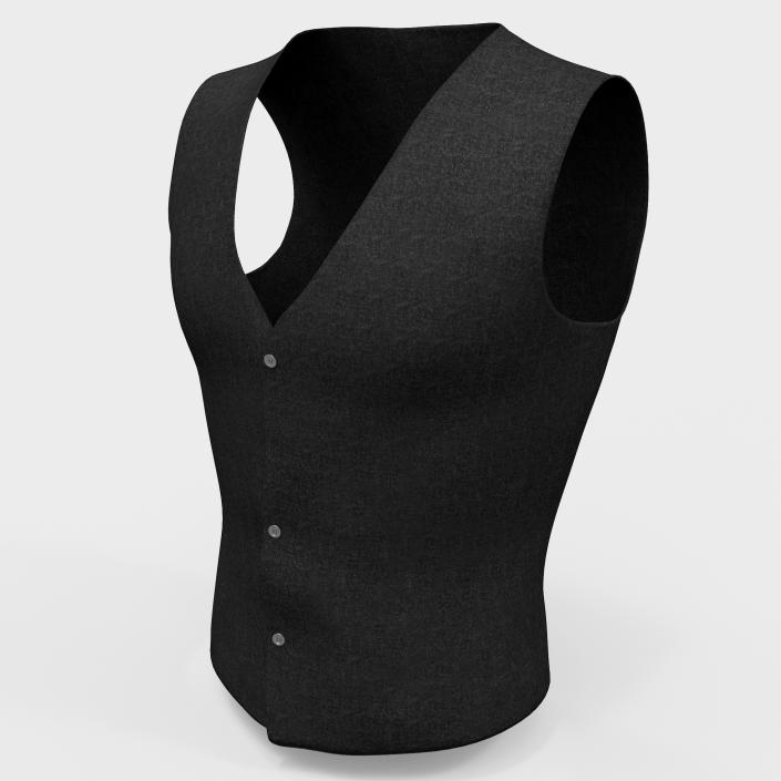 Mens Waistcoat 3D model