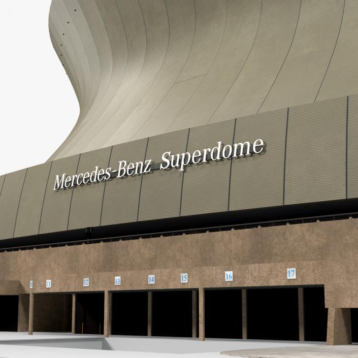 3D Stadium Mercedes Benz Superdome