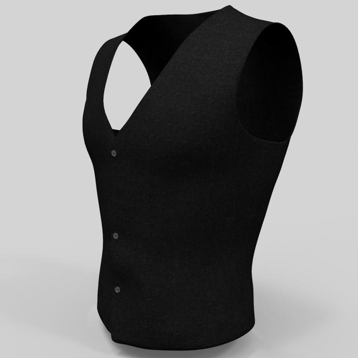 Mens Waistcoat 3D model