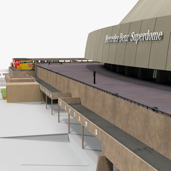 3D Stadium Mercedes Benz Superdome