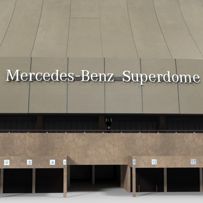 3D Stadium Mercedes Benz Superdome