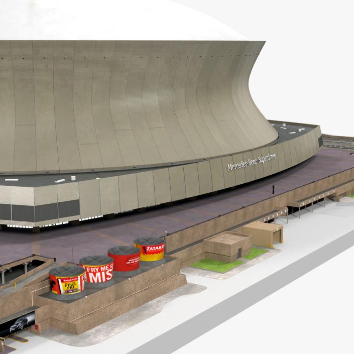 3D Stadium Mercedes Benz Superdome