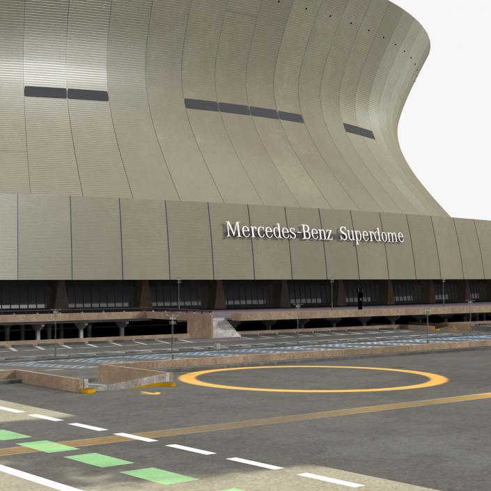 3D Stadium Mercedes Benz Superdome