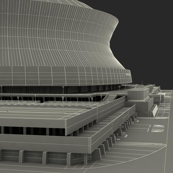 3D Stadium Mercedes Benz Superdome