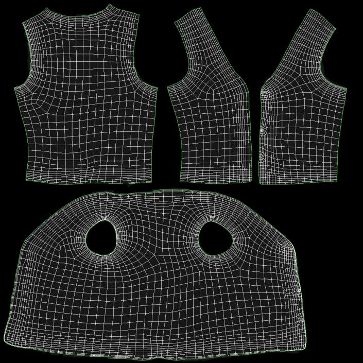 Mens Waistcoat 3D model