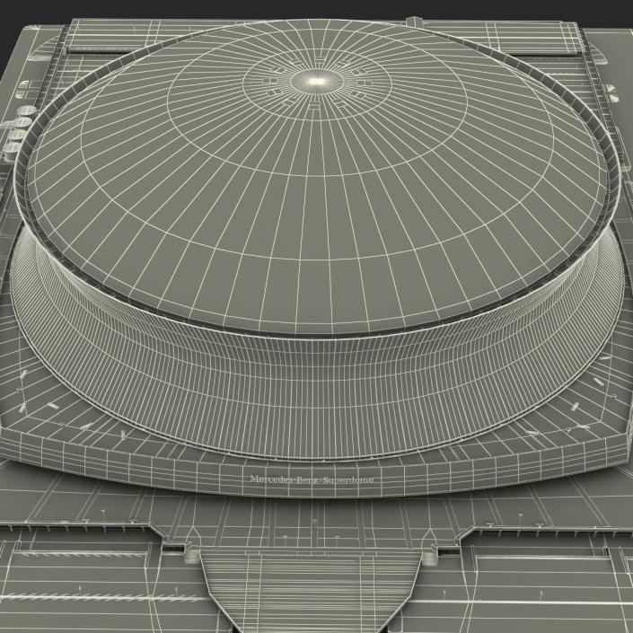 3D Stadium Mercedes Benz Superdome