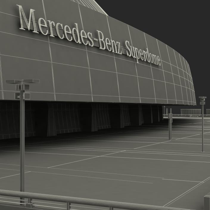 3D Stadium Mercedes Benz Superdome