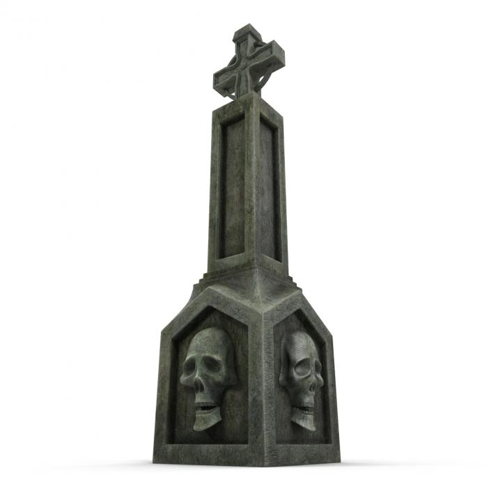 3D model Halloween Gravestone