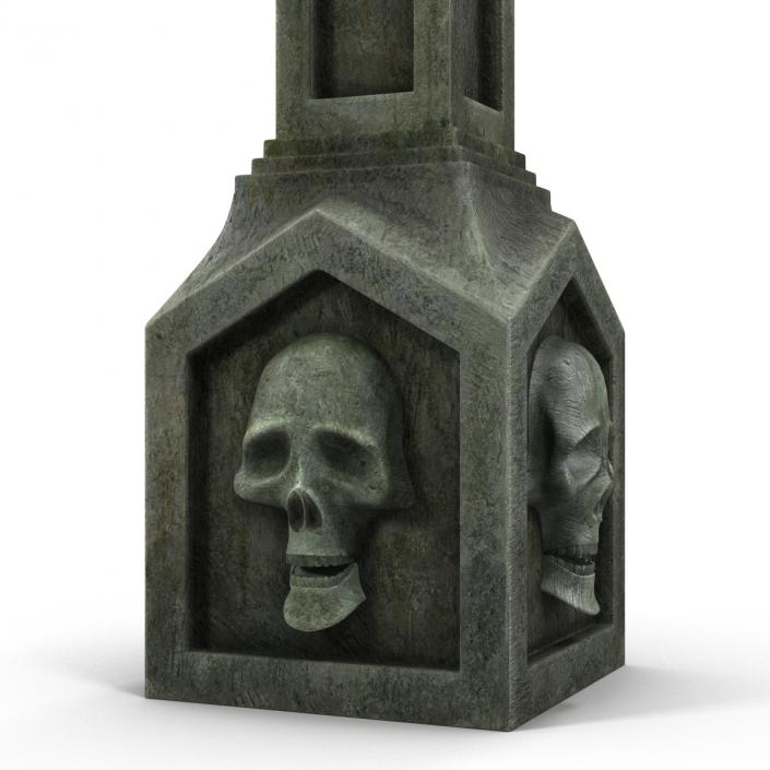 3D model Halloween Gravestone