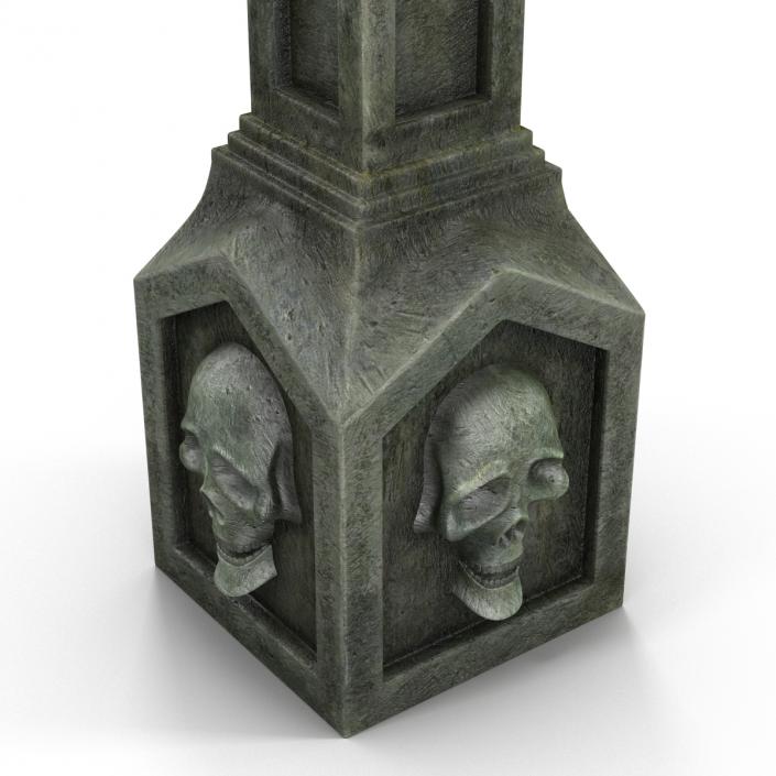 3D model Halloween Gravestone