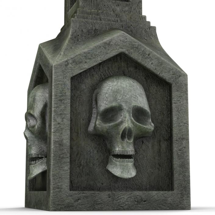 3D model Halloween Gravestone