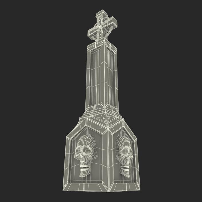 3D model Halloween Gravestone