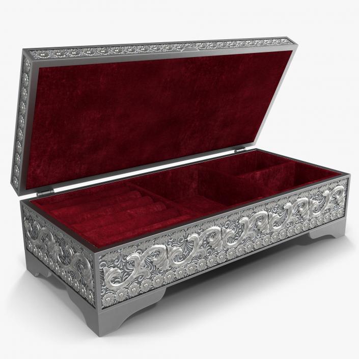 3D Pewter Jewelry Box model