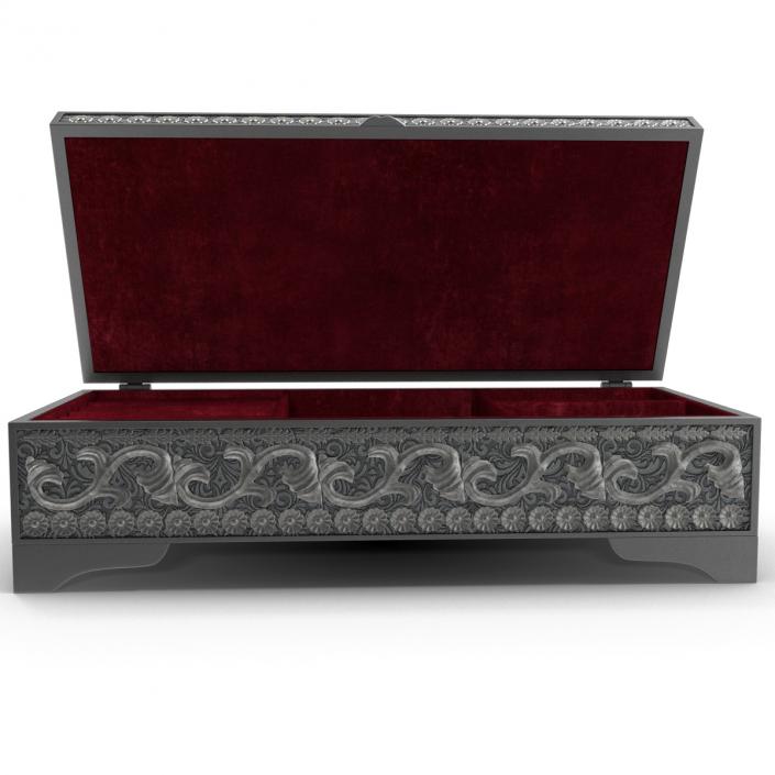 3D Pewter Jewelry Box model