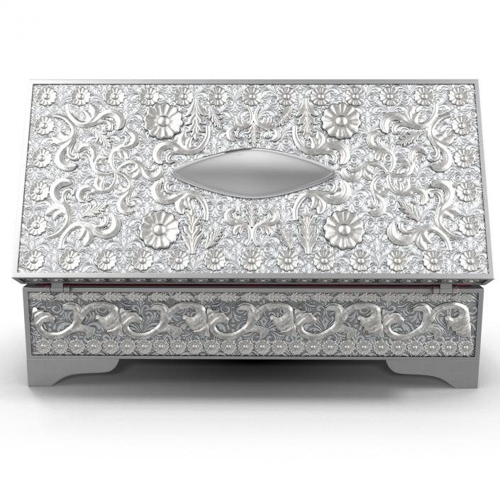 3D Pewter Jewelry Box model