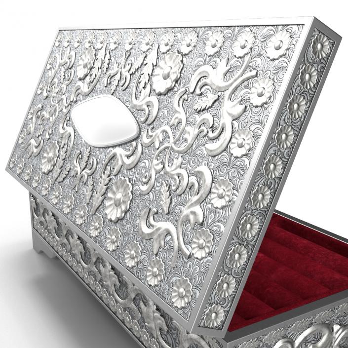 3D Pewter Jewelry Box model