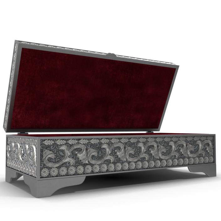 3D Pewter Jewelry Box model