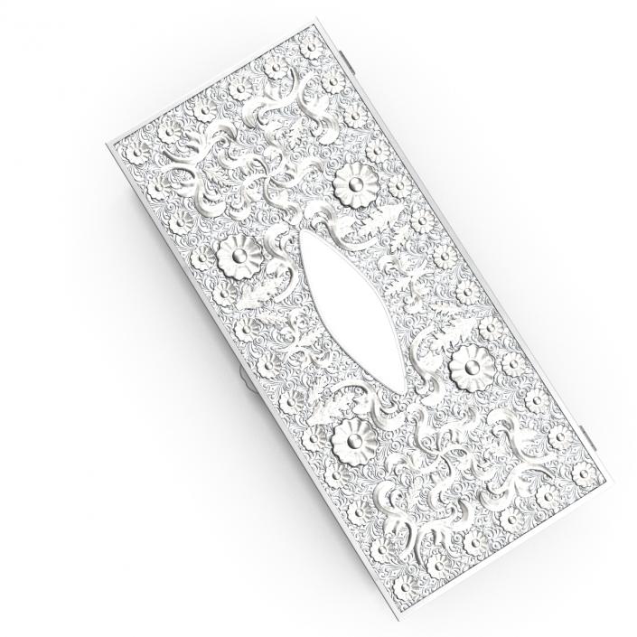 3D Pewter Jewelry Box model