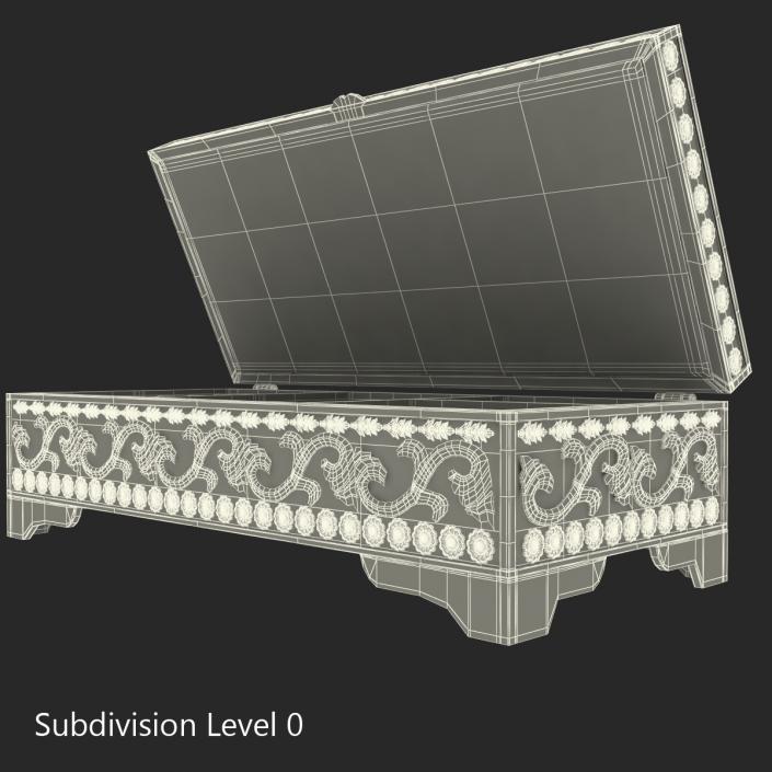 3D Pewter Jewelry Box model