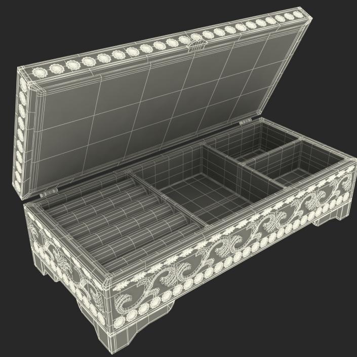 3D Pewter Jewelry Box model