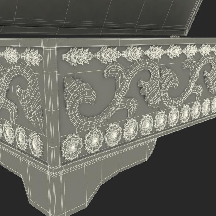 3D Pewter Jewelry Box model