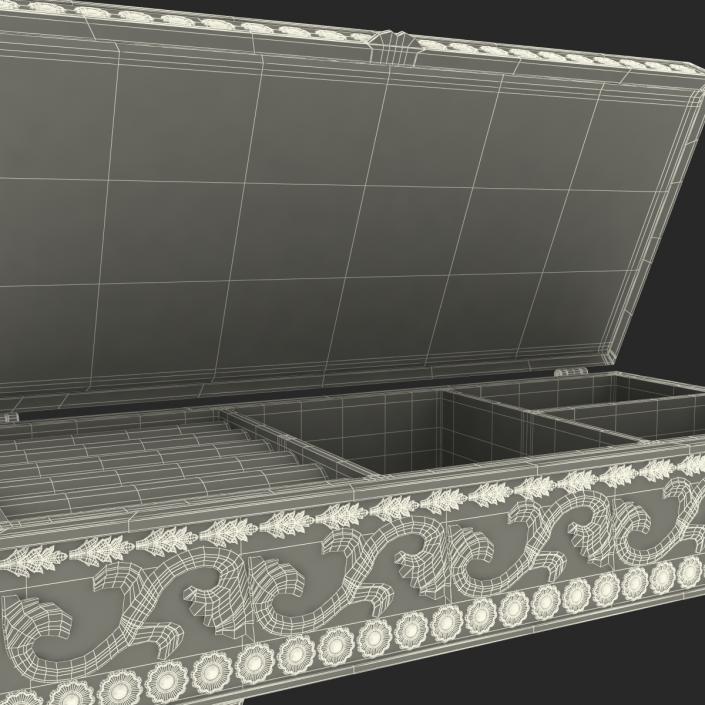 3D Pewter Jewelry Box model