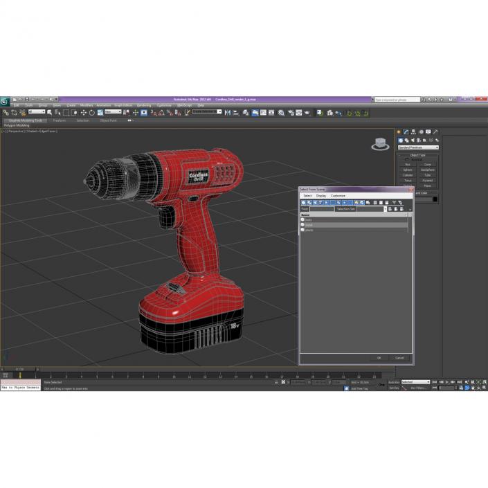 Cordless Drill 3D model