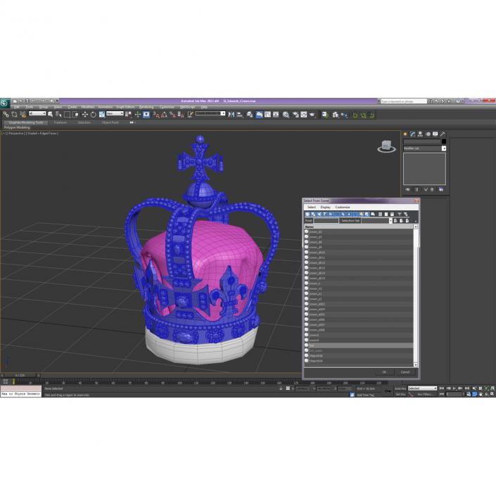 3D St Edwards Crown