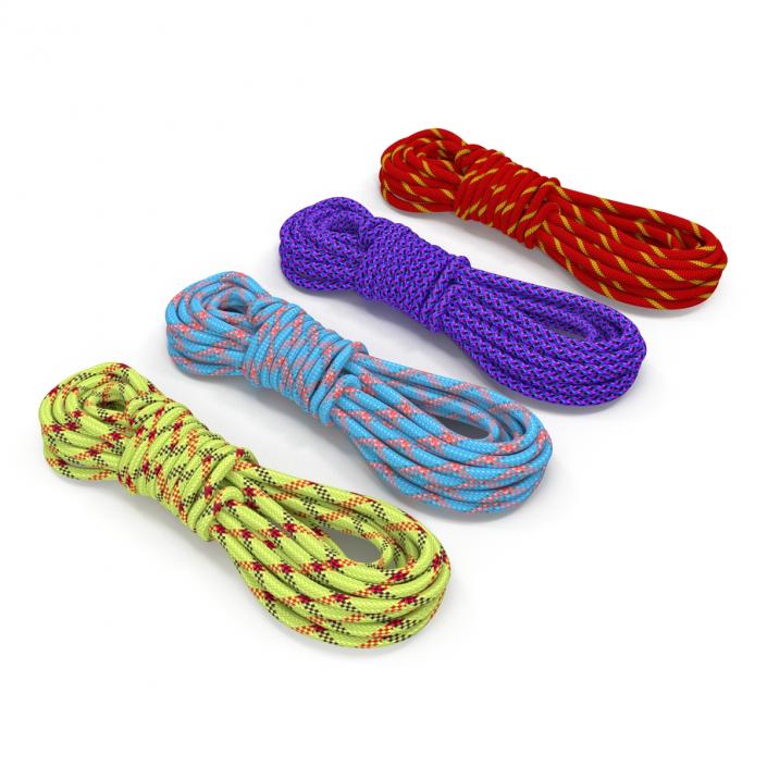 3D Rock Climbing Ropes Set model